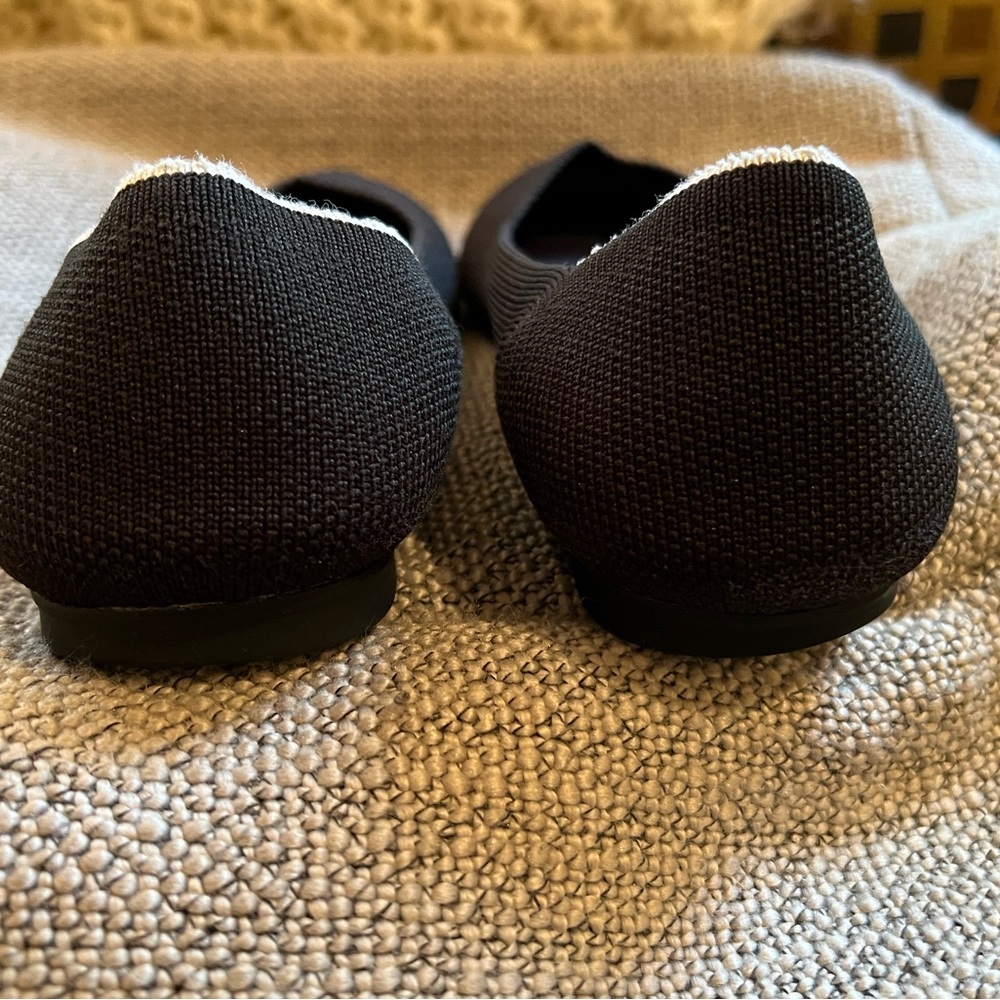 Rothy's Black Flats Sleek Minimalist Design Size 9.5 EU 41 - Picture 7 of 10